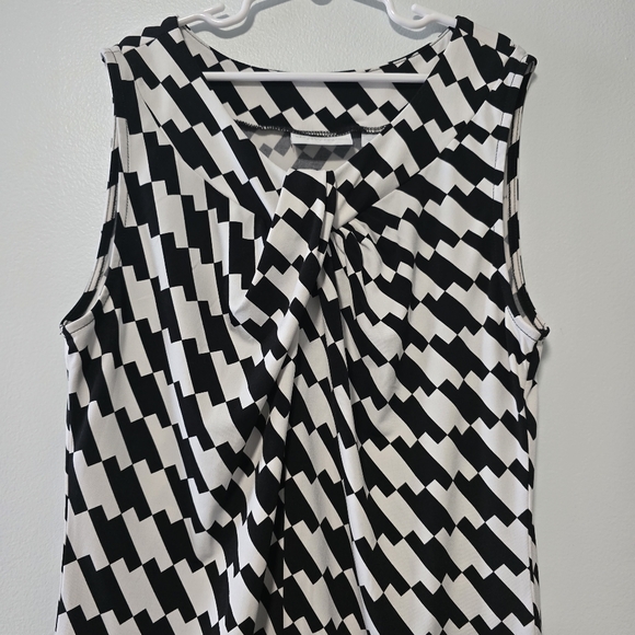 New York & Company Black and White Blouse - Picture 2 of 9